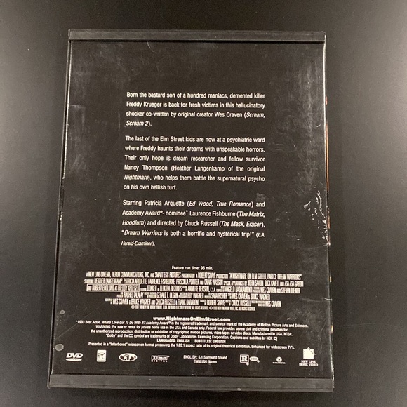 A Nightmare on Elm Street #3: Dream Warriors - DVD - Picture 2 of 4